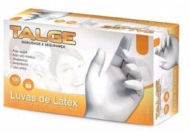 Luva Latex - Talge - 100 unidades