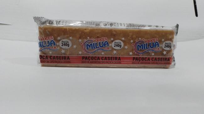 Doce de Amendoim Tipo Paçoca Caseira 240g - Doces Milua